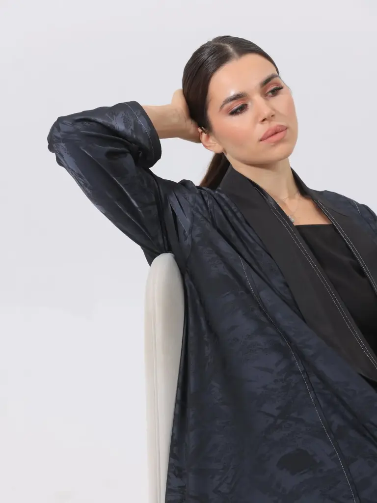 LYS-13ترند الصيف ، قماش برنت صيفي خفيف جدا ، القصة دبل كلووش مع اضافة بسيطة لقماش التفته ٣٦ دينا (4).webp