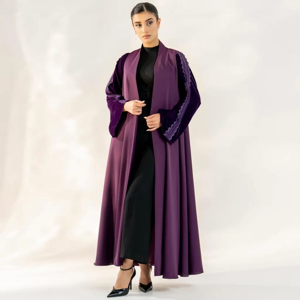 Abaya code- NAS-190Abaya price- 38 OMRAvailable color- dark purple-dark blue-black______________ (3).webp