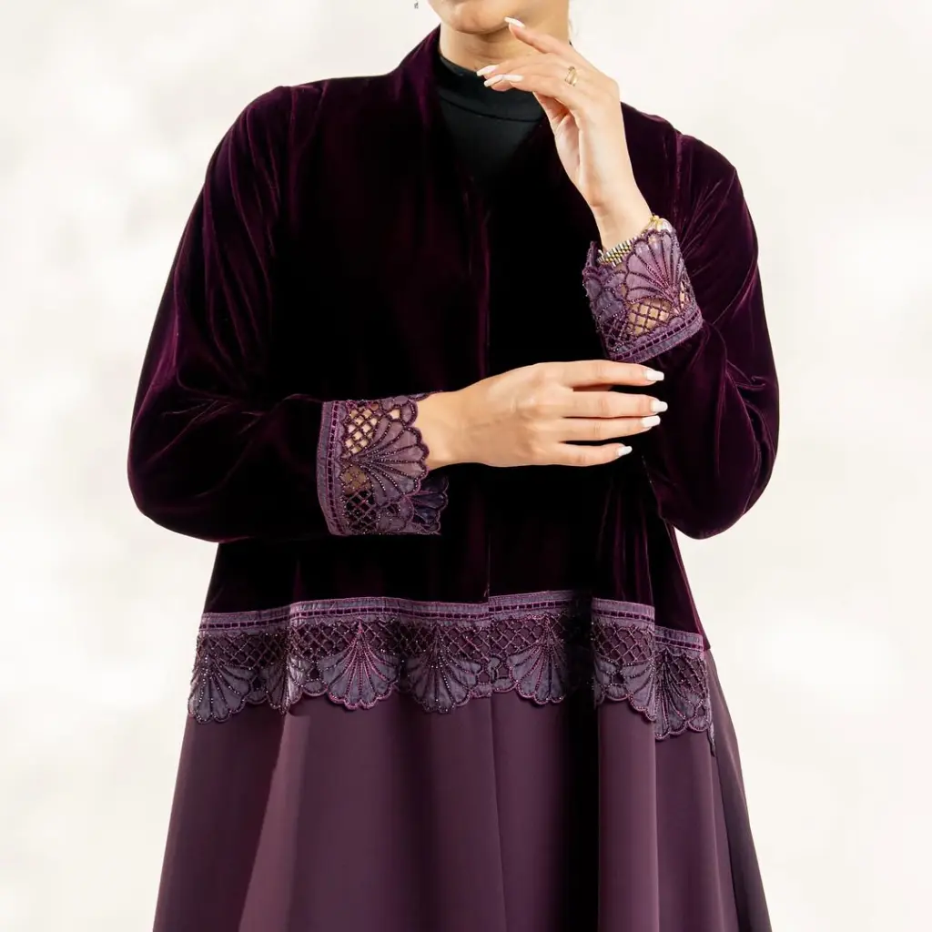 Abaya code- NAS-192Abaya price- 38 OMRAvailable color- dark blue- black-burgandy________________ (2).webp