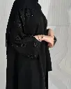 Abaya with Shelah____Abaya Code__- E17___خام العباية كريب سعودي بجودة جداً ممتازة خفيف ومريح فال (3).webp