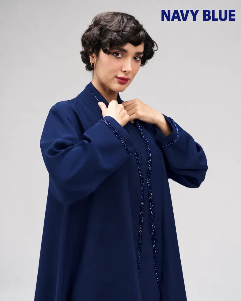 Navy Blue Beaded Abaya Portrait.webp