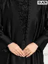 Elegant Black Abaya Detail.webp