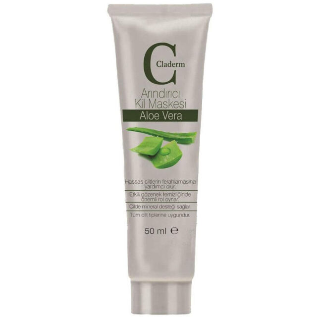 Claderm Clay Mask Aloe Vera - Purifying Clay Mask 50ml