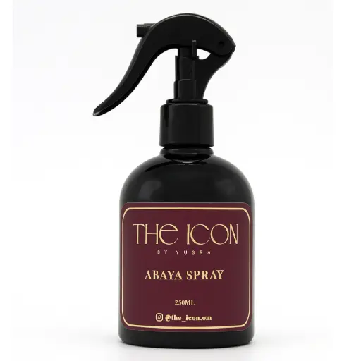 [9818568230552] The Icon Abaya Spray - Maroon