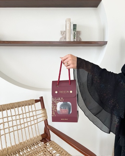 [9818568230552] The Icon Abaya Spray - Maroon