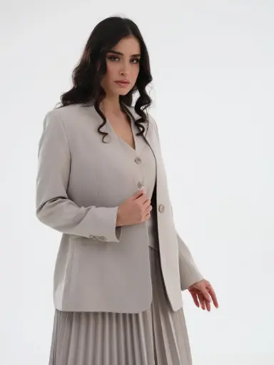 By Wafa Humaid Blazer and Skirt Set 