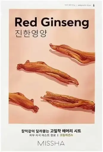 [8809581454774] MISSHA Airy Fit Sheet Mask (Red Ginseng)